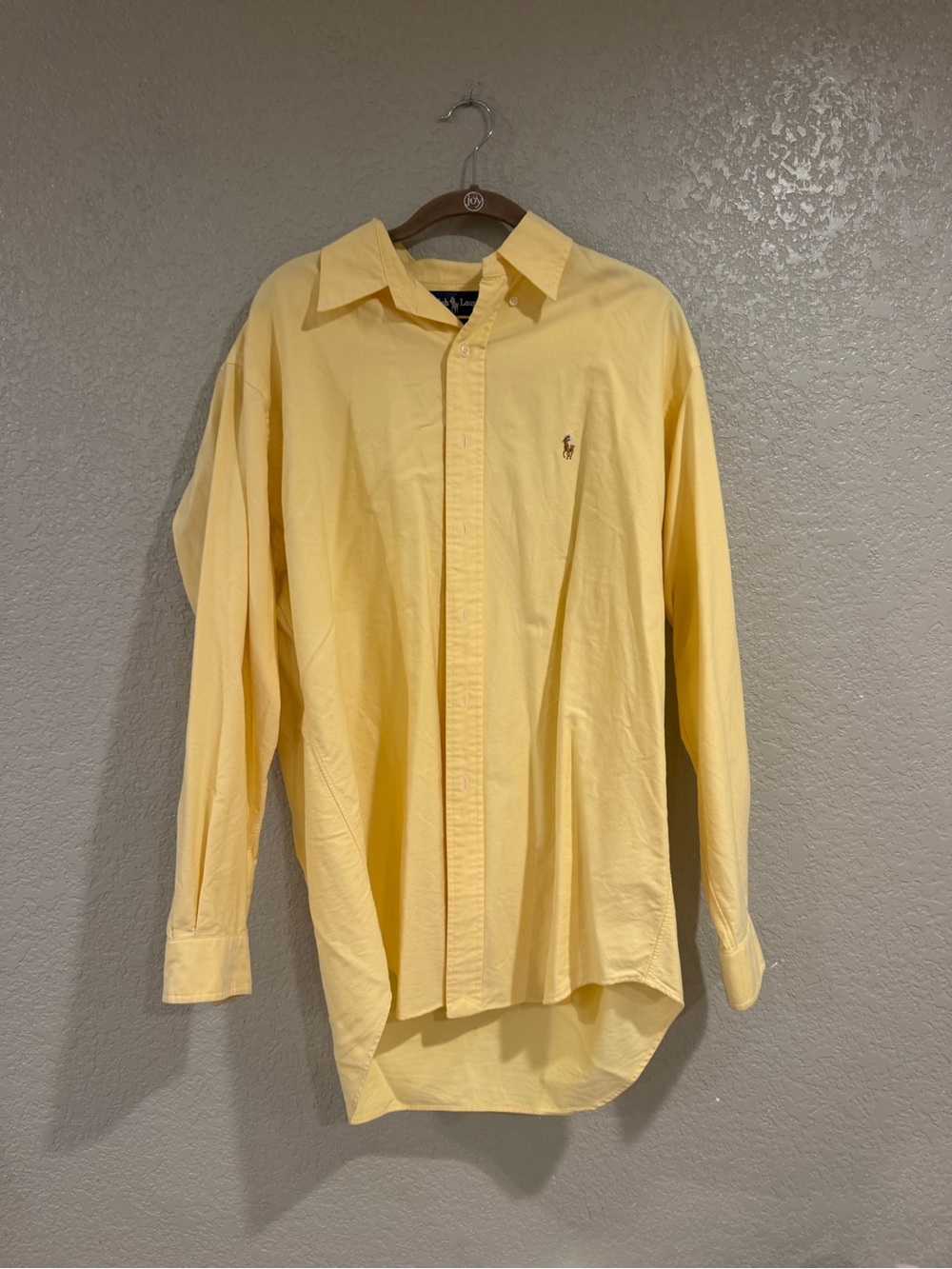 Ralph Lauren Yellow Button-Down Casual Shirt